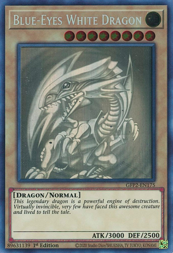 Blue-Eyes White Dragon [GFP2-EN175] Ghost Rare | Deep Dive Games St. Marys