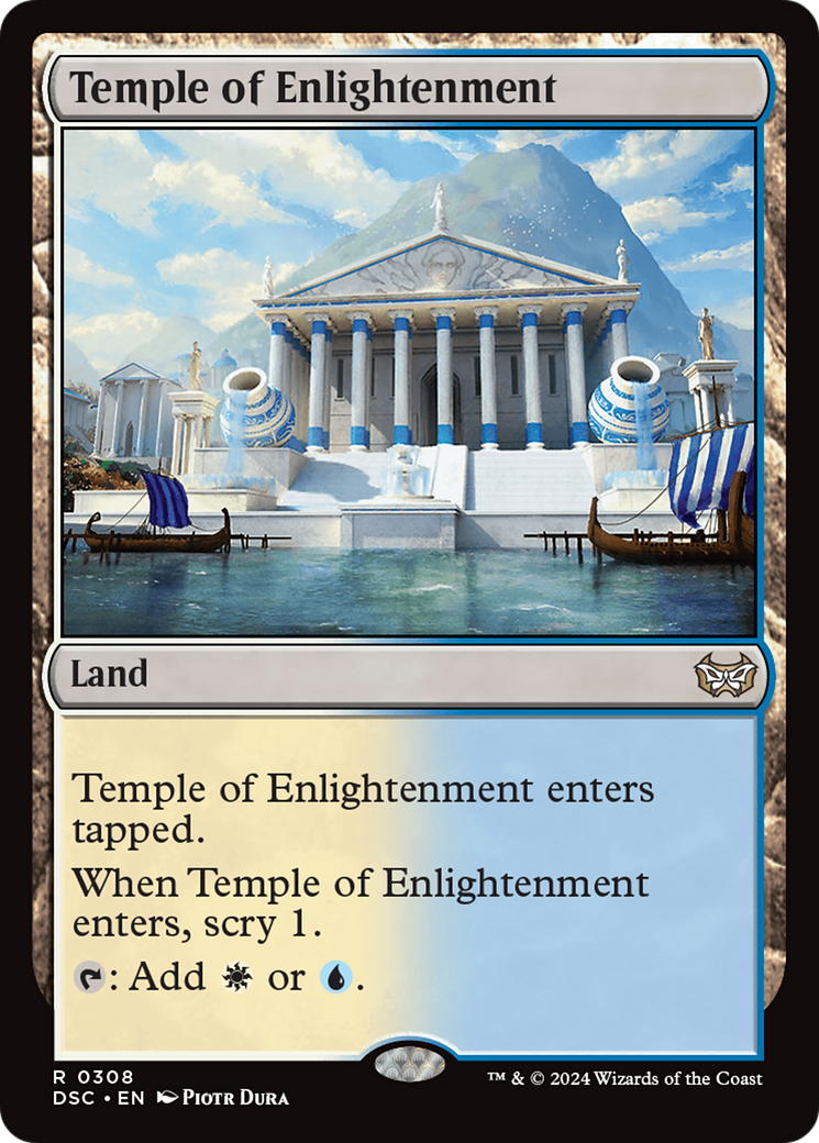 Temple of Enlightenment [Duskmourn: House of Horror Commander] | Deep Dive Games St. Marys