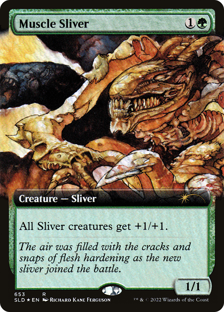 Muscle Sliver (Extended Art) [Secret Lair Drop Promos] | Deep Dive Games St. Marys