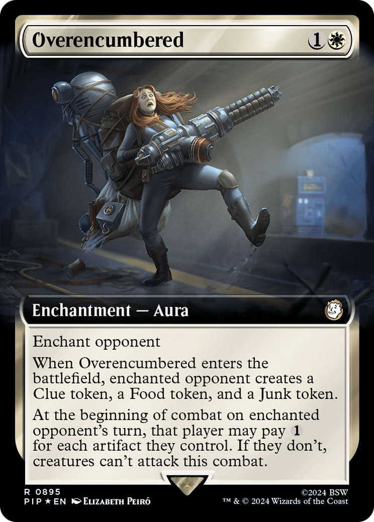 Overencumbered (Extended Art) (Surge Foil) [Fallout] | Deep Dive Games St. Marys