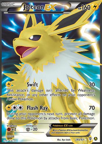 Jolteon EX (28a/83) (Alternate Art Promo) [XY: Generations] | Deep Dive Games St. Marys