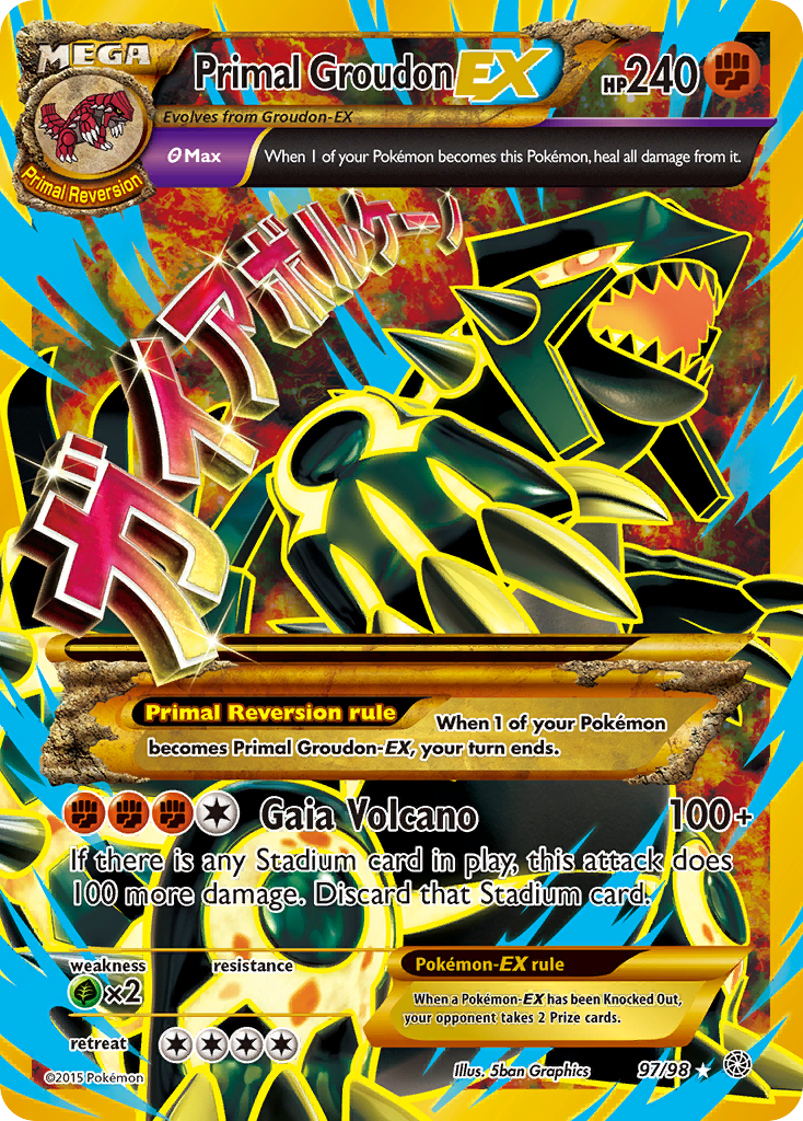 Primal Groudon EX (97/98) [XY: Ancient Origins] | Deep Dive Games St. Marys