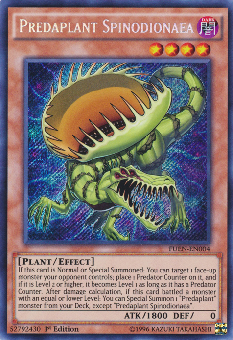 Predaplant Spinodionaea [FUEN-EN004] Secret Rare | Deep Dive Games St. Marys