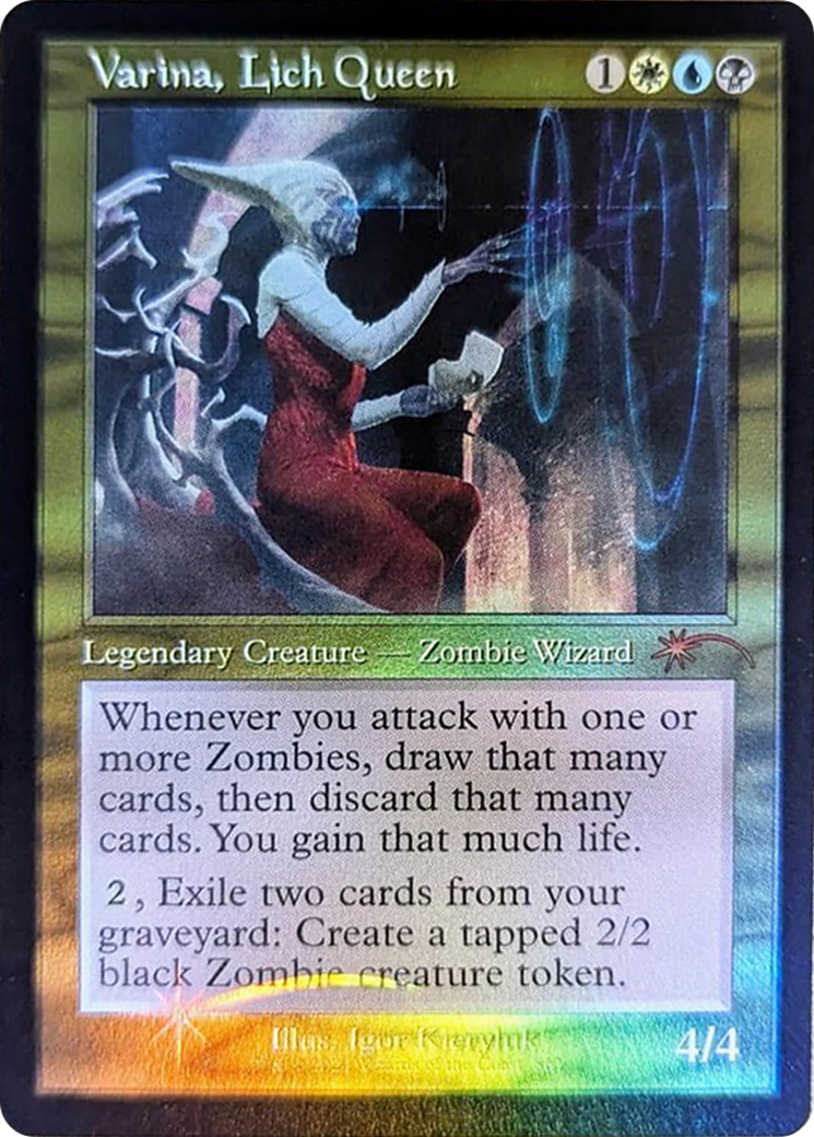 Varina, Lich Queen (Retro Frame) [Secret Lair Drop Series] | Deep Dive Games St. Marys