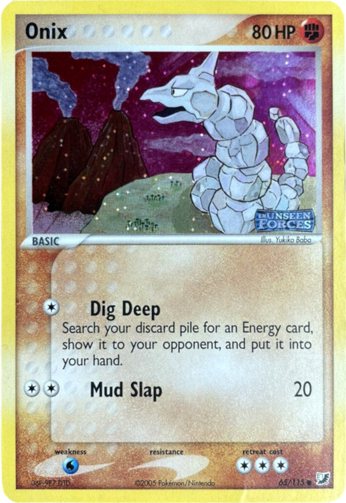 Onix (65/115) (Stamped) [EX: Unseen Forces] | Deep Dive Games St. Marys