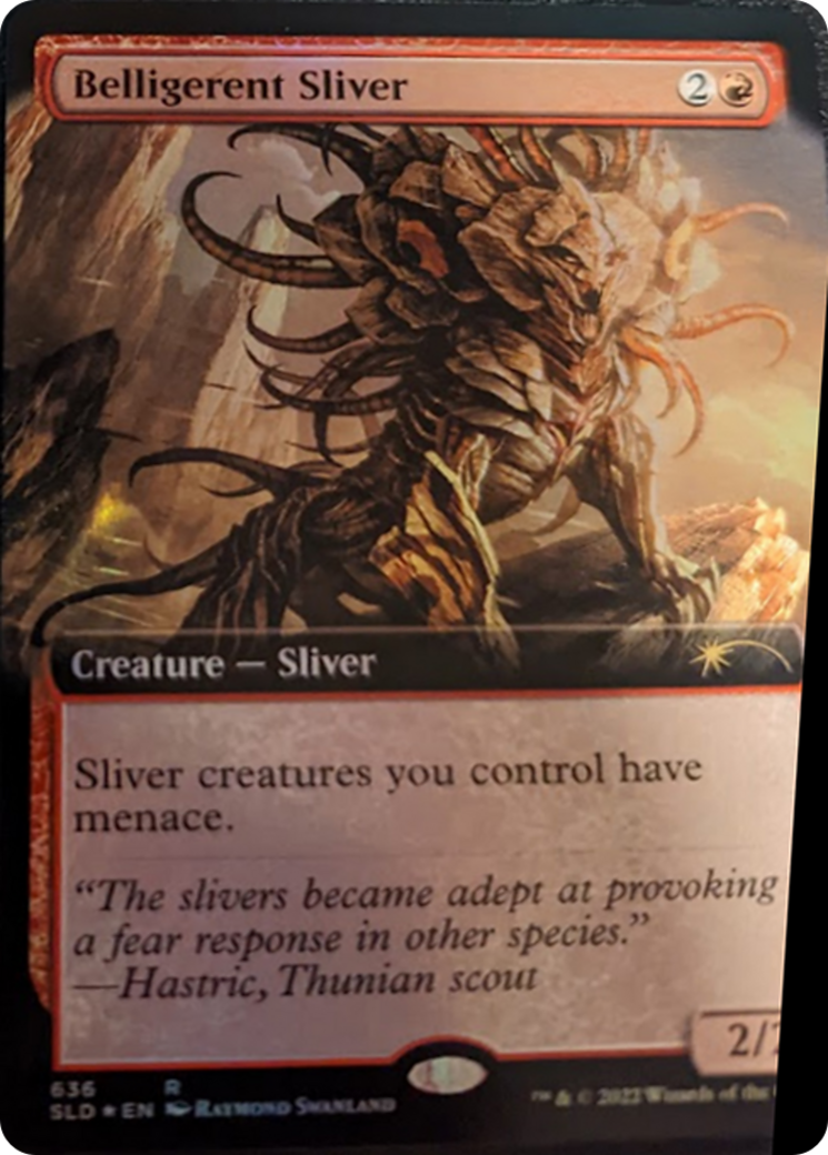 Belligerent Sliver (Extended Art) [Secret Lair Drop Series] | Deep Dive Games St. Marys