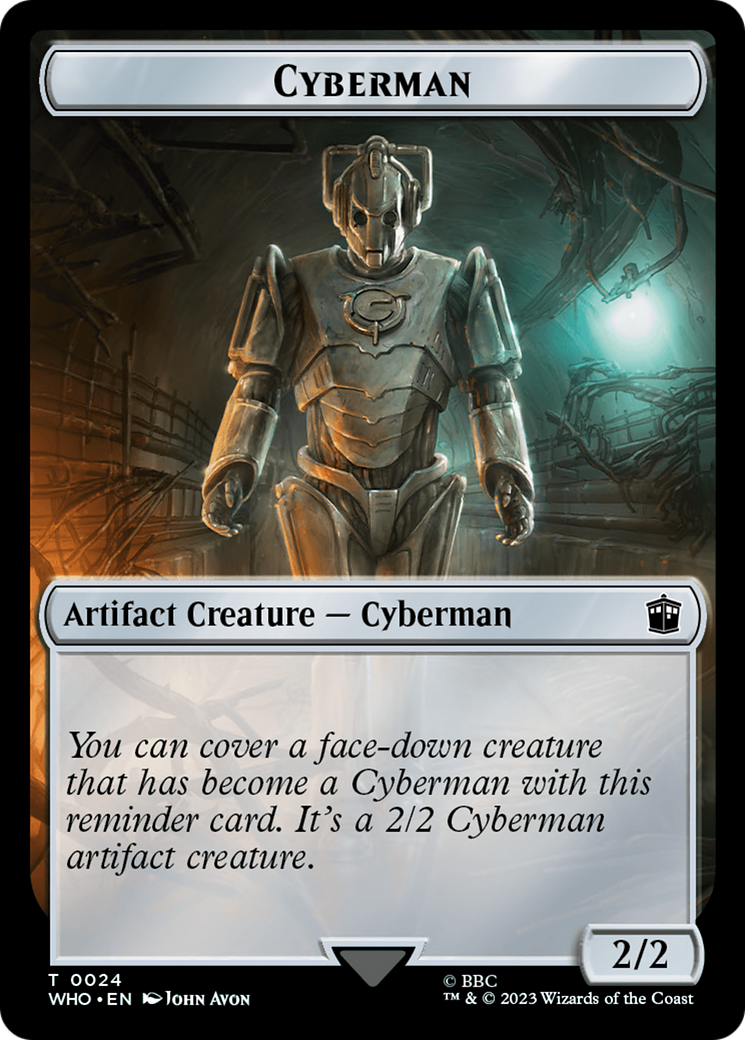 Copy // Cyberman Double-Sided Token [Doctor Who Tokens] | Deep Dive Games St. Marys