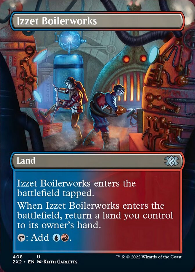 Izzet Boilerworks (Borderless Alternate Art) [Double Masters 2022] | Deep Dive Games St. Marys