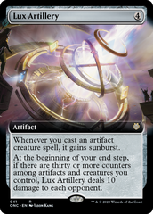 Lux Artillery (Extended Art) [Phyrexia: All Will Be One Commander] | Deep Dive Games St. Marys