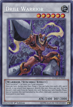 Drill Warrior [LC5D-EN038] Secret Rare | Deep Dive Games St. Marys