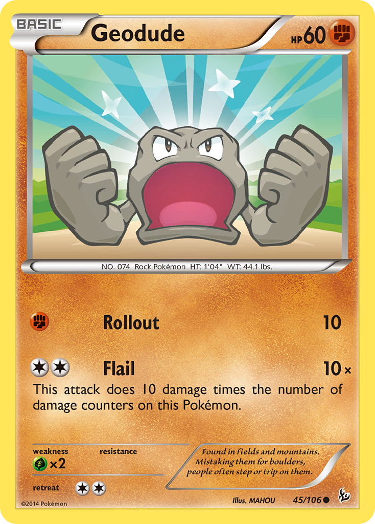 Geodude (45/106) [XY: Flashfire] | Deep Dive Games St. Marys