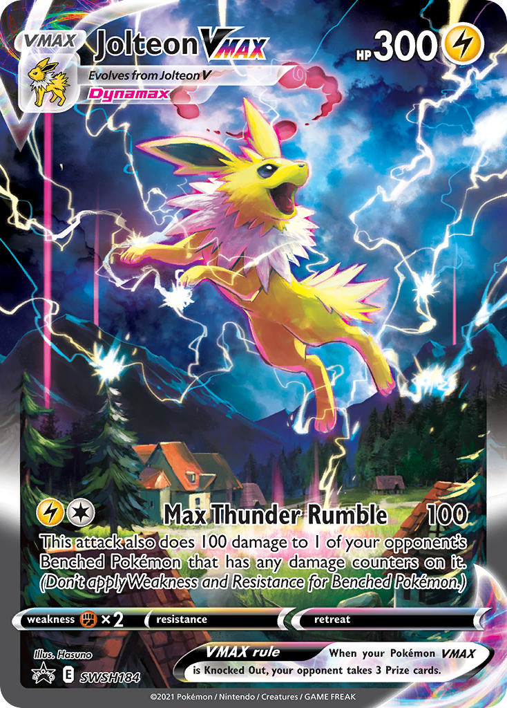 Jolteon VMAX (SWSH184) (Jumbo Card) [Sword & Shield: Black Star Promos] | Deep Dive Games St. Marys