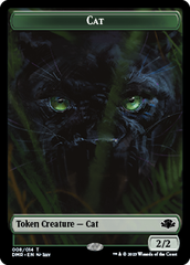 Zombie // Cat (008) Double-Sided Token [Dominaria Remastered Tokens] | Deep Dive Games St. Marys