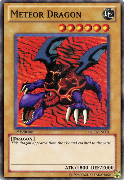 Meteor Dragon [PRC1-EN001] Super Rare | Deep Dive Games St. Marys