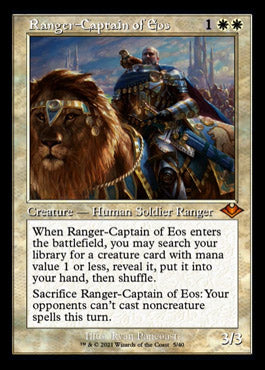 Ranger-Captain of Eos (Retro Foil Etched) [Modern Horizons] | Deep Dive Games St. Marys