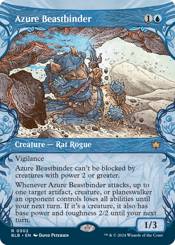 Azure Beastbinder (Showcase) [Bloomburrow] | Deep Dive Games St. Marys