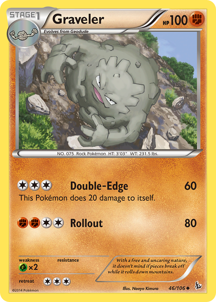 Graveler (46/106) [XY: Flashfire] | Deep Dive Games St. Marys