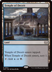 Temple of Deceit [Duskmourn: House of Horror Commander] | Deep Dive Games St. Marys