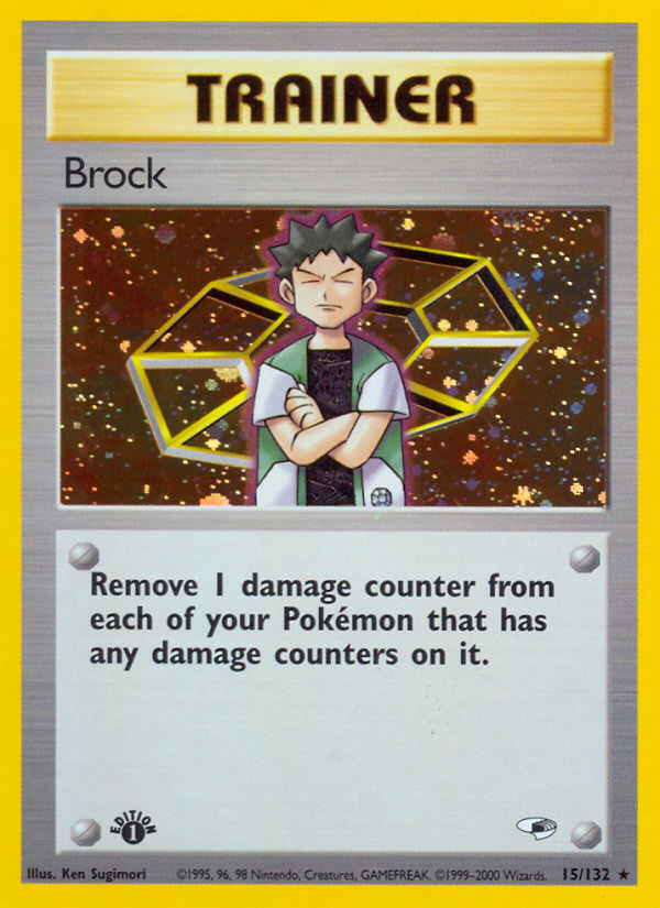 Brock (15/132) [Gym Heroes 1st Edition] | Deep Dive Games St. Marys