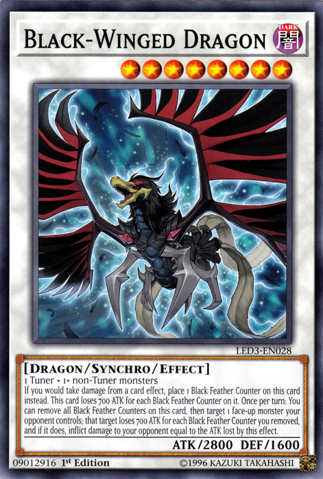 Black-Winged Dragon [LED3-EN028] Common | Deep Dive Games St. Marys