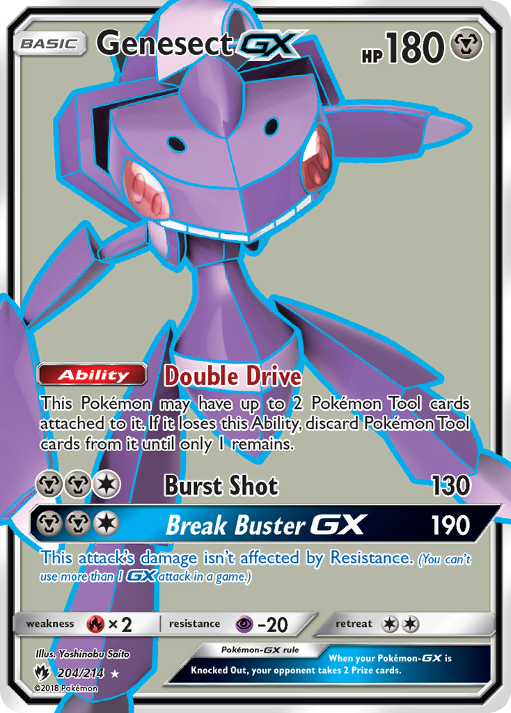 Genesect GX (204/214) [Sun & Moon: Lost Thunder] | Deep Dive Games St. Marys