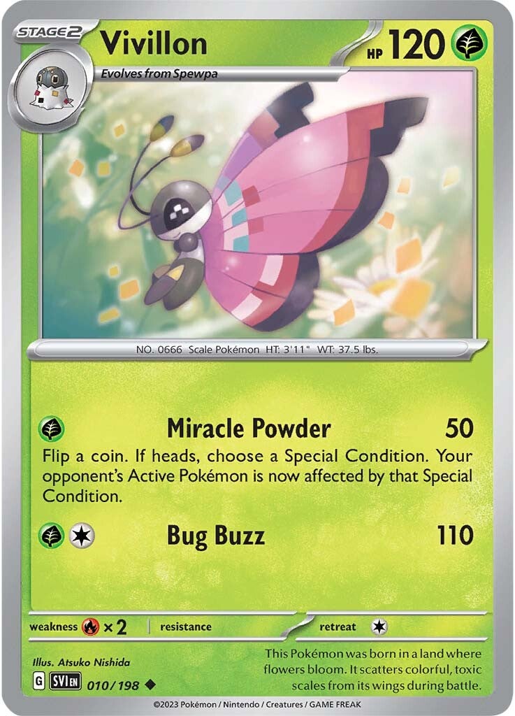 Vivillon (010/198) [Scarlet & Violet: Base Set] | Deep Dive Games St. Marys