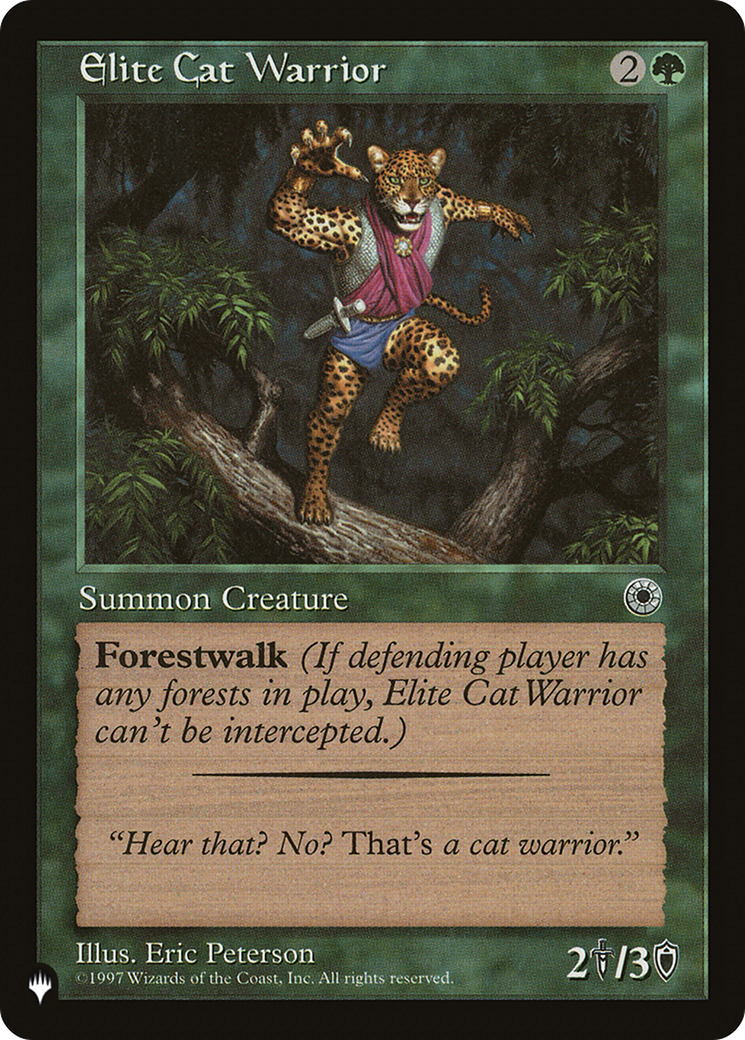 Elite Cat Warrior (Flavor Text) [The List] | Deep Dive Games St. Marys