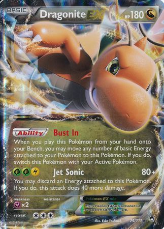 Dragonite EX (74/111) (Jumbo Card) [XY: Furious Fists] | Deep Dive Games St. Marys