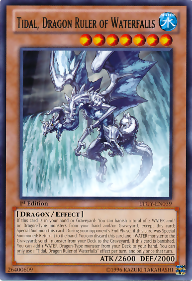 Tidal, Dragon Ruler of Waterfalls [LTGY-EN039] Rare | Deep Dive Games St. Marys