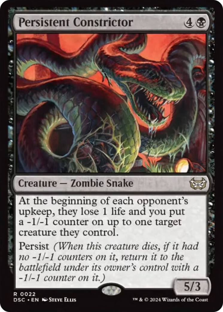 Persistent Constrictor [Duskmourn: House of Horror Commander] | Deep Dive Games St. Marys