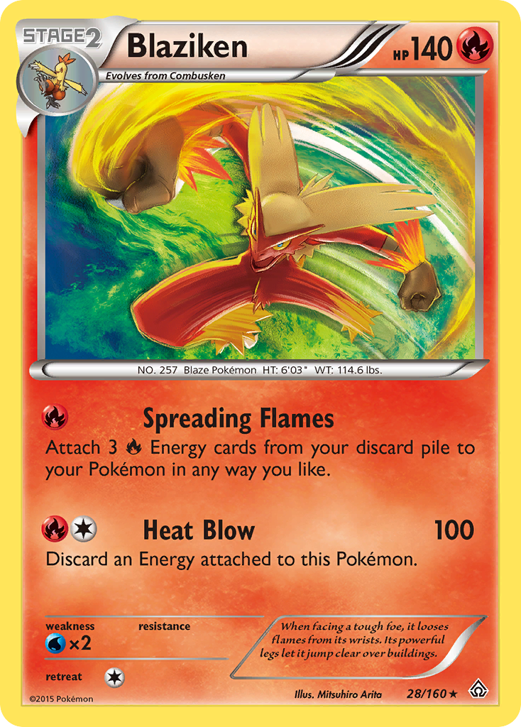 Blaziken (28/160) [XY: Primal Clash] | Deep Dive Games St. Marys