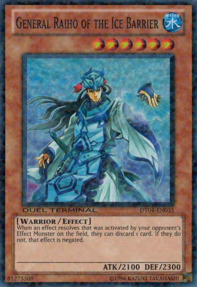 General Raiho of the Ice Barrier [DT04-EN035] Super Rare | Deep Dive Games St. Marys