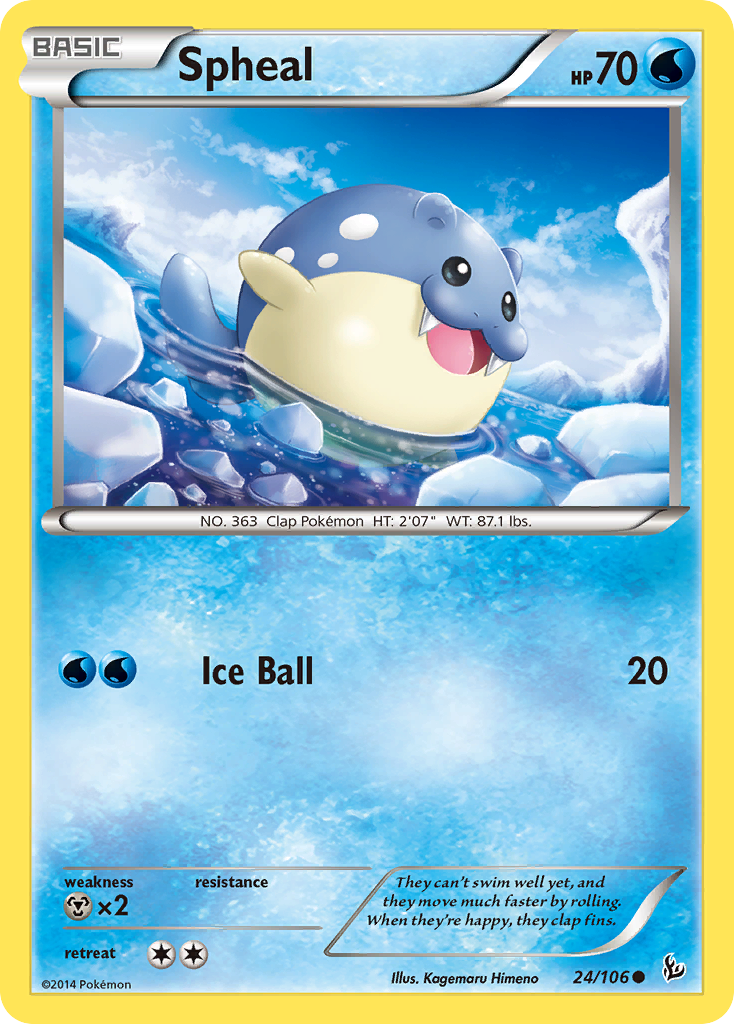 Spheal (24/106) [XY: Flashfire] | Deep Dive Games St. Marys