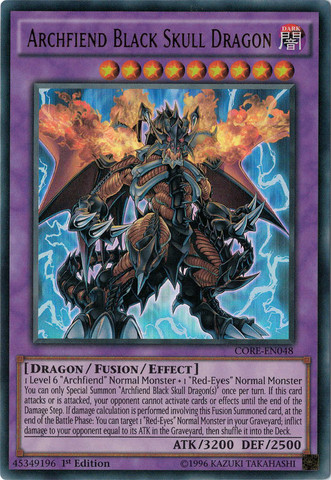 Archfiend Black Skull Dragon [CORE-EN048] Ultra Rare | Deep Dive Games St. Marys