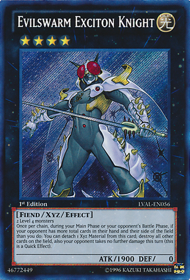 Evilswarm Exciton Knight [LVAL-EN056] Secret Rare | Deep Dive Games St. Marys