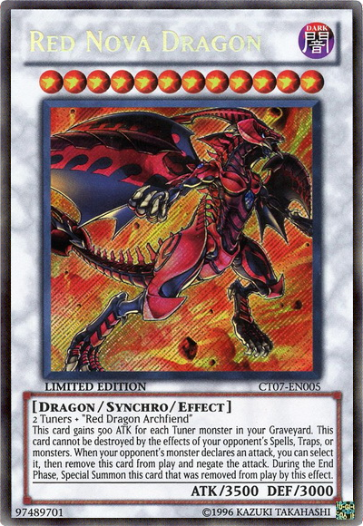 Red Nova Dragon [CT07-EN005] Secret Rare | Deep Dive Games St. Marys