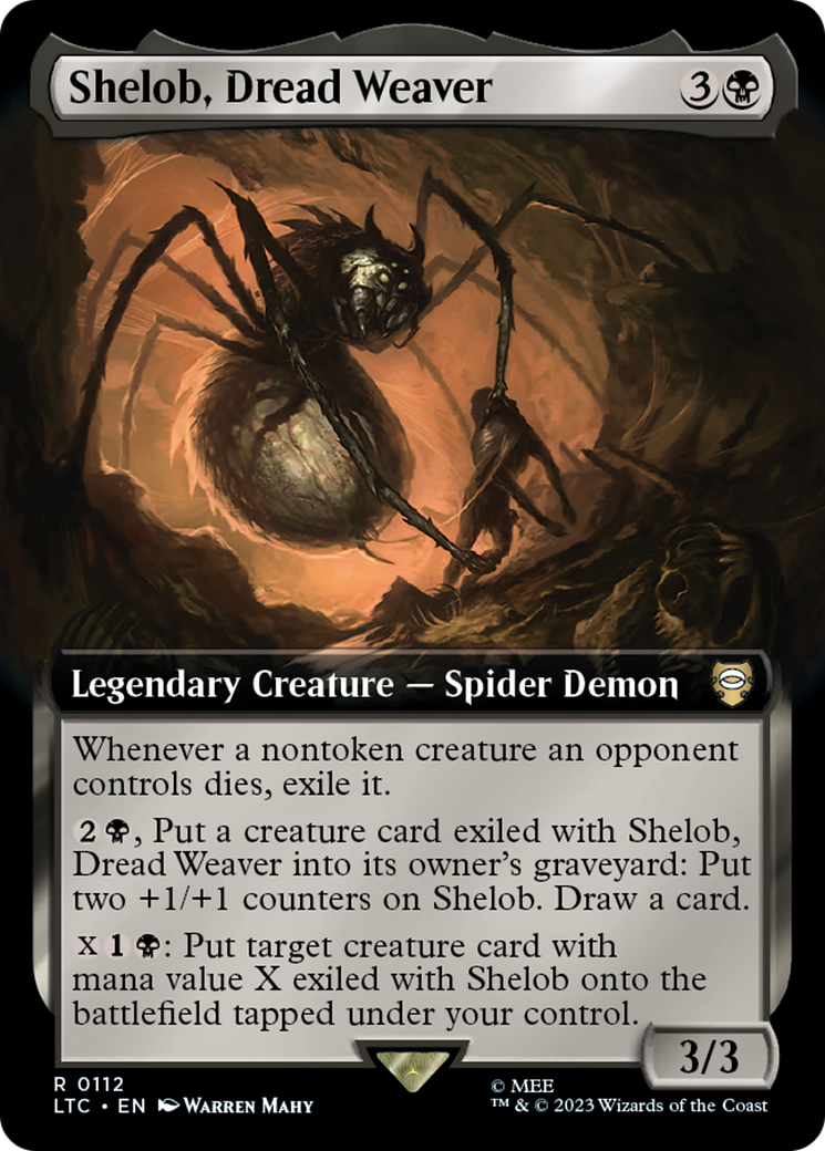 Shelob, Dread Weaver (Extended Art) [The Lord of the Rings: Tales of Middle-Earth Commander] | Deep Dive Games St. Marys