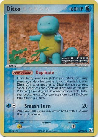 Ditto (40/113) (Stamped) [EX: Delta Species] | Deep Dive Games St. Marys