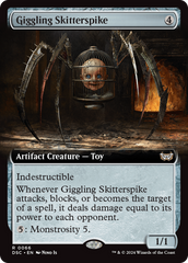 Giggling Skitterspike (Extended Art) [Duskmourn: House of Horror Commander] | Deep Dive Games St. Marys