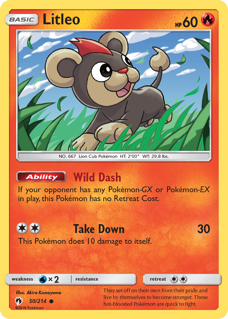 Litleo (50/214) [Sun & Moon: Lost Thunder] | Deep Dive Games St. Marys
