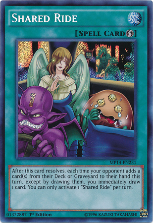 Shared Ride [MP14-EN231] Secret Rare | Deep Dive Games St. Marys