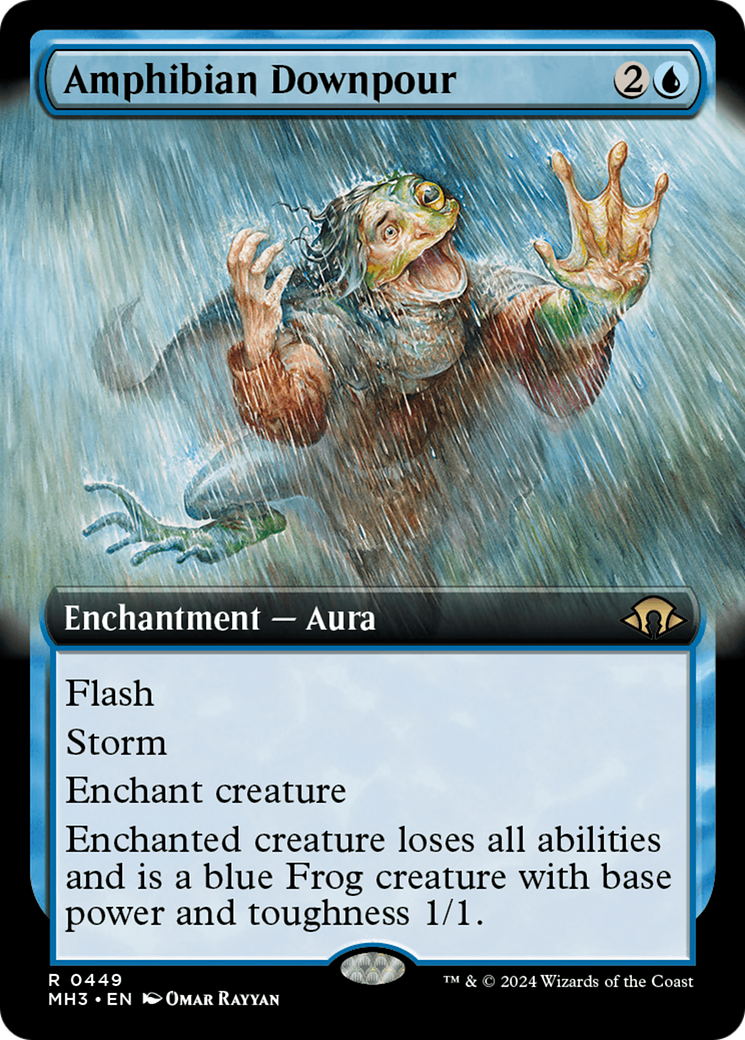 Amphibian Downpour (Extended Art) [Modern Horizons 3] | Deep Dive Games St. Marys