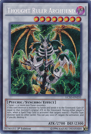 Thought Ruler Archfiend [LC5D-EN233] Secret Rare | Deep Dive Games St. Marys