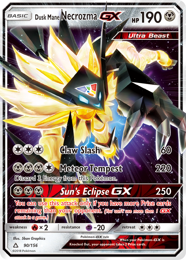 Dusk Mane Necrozma GX (90/156) [Sun & Moon: Ultra Prism] | Deep Dive Games St. Marys