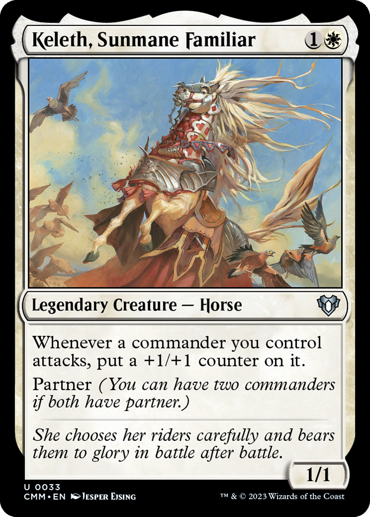 Keleth, Sunmane Familiar [Commander Masters] | Deep Dive Games St. Marys
