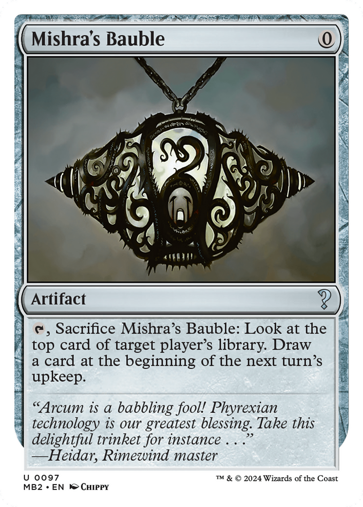 Mishra's Bauble (White Border) [Mystery Booster 2] | Deep Dive Games St. Marys