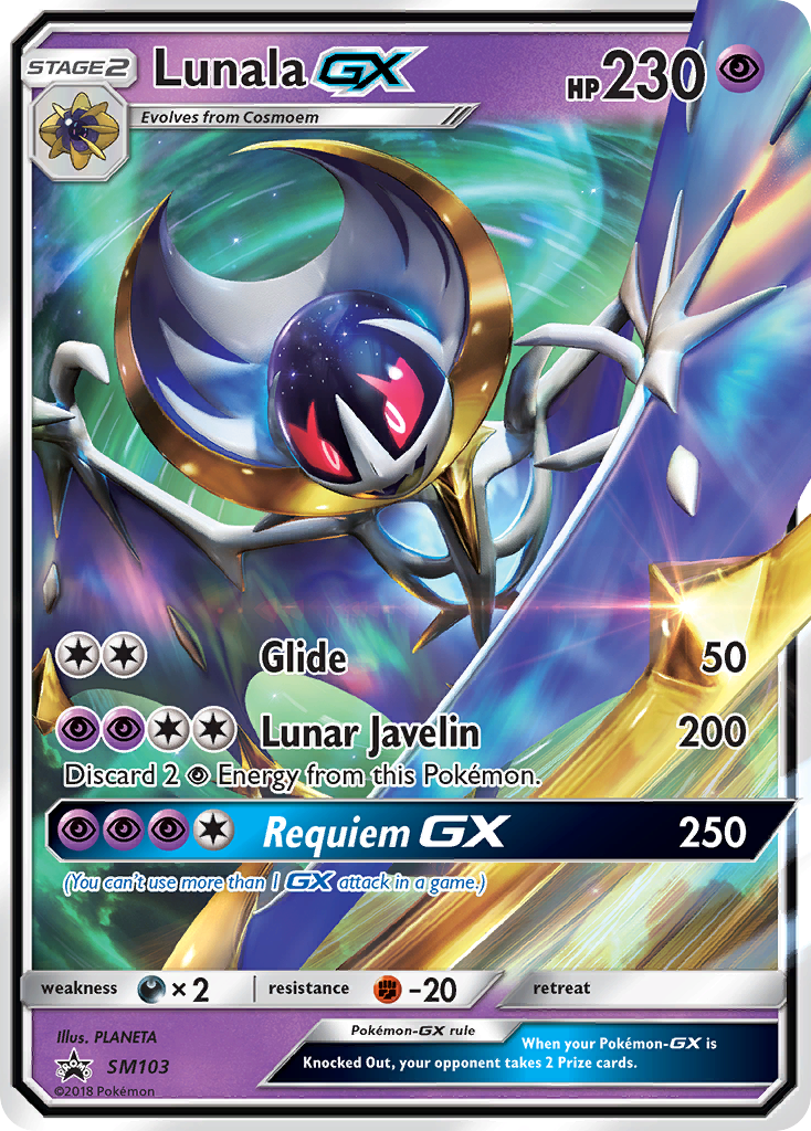 Lunala GX (SM103) [Sun & Moon: Black Star Promos] | Deep Dive Games St. Marys