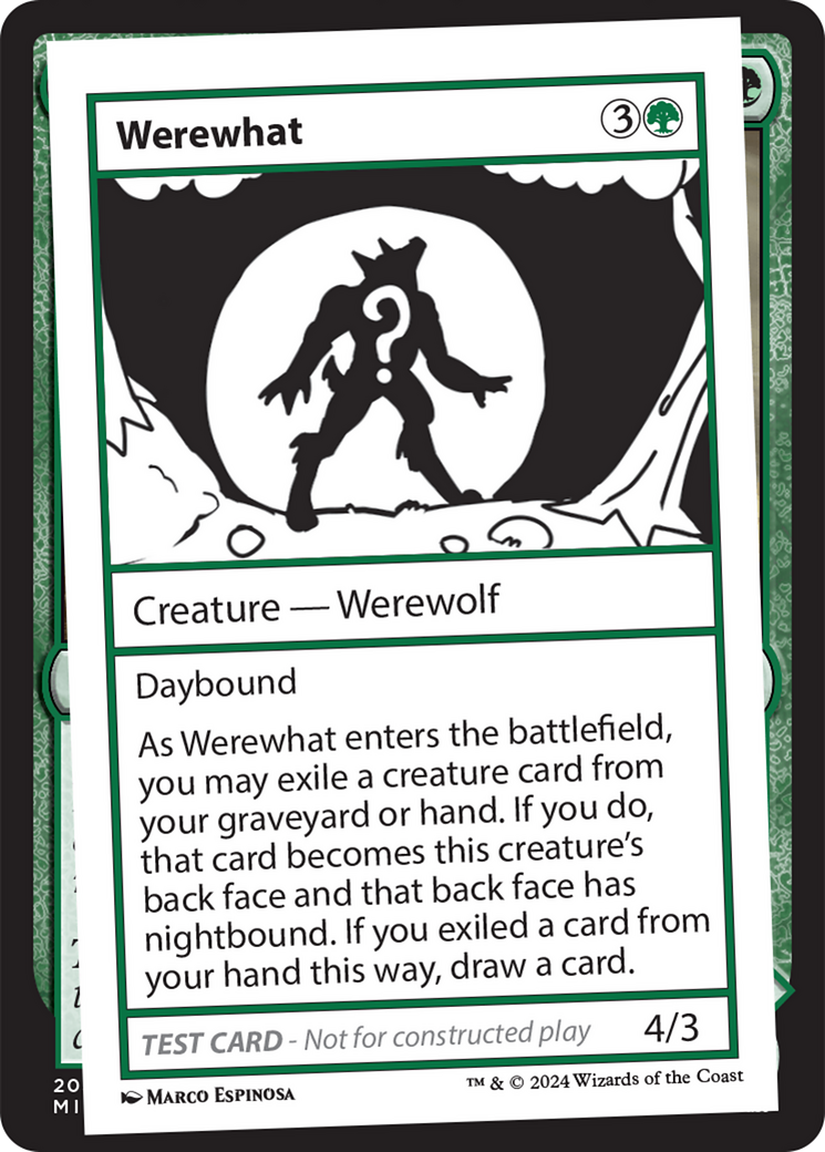 Werewhat [Mystery Booster 2 Playtest Cards] | Deep Dive Games St. Marys