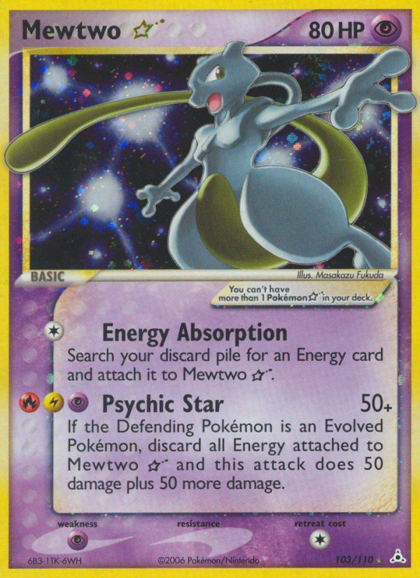 Mewtwo Star (103/110) [EX: Holon Phantoms] | Deep Dive Games St. Marys