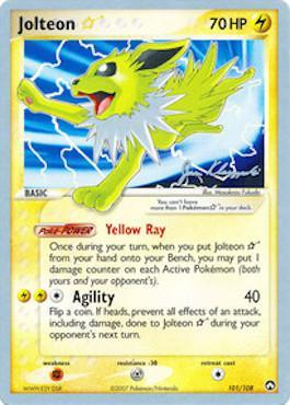 Jolteon Star (101/108) (Psychic Lock - Jason Klaczynski) [World Championships 2008] | Deep Dive Games St. Marys